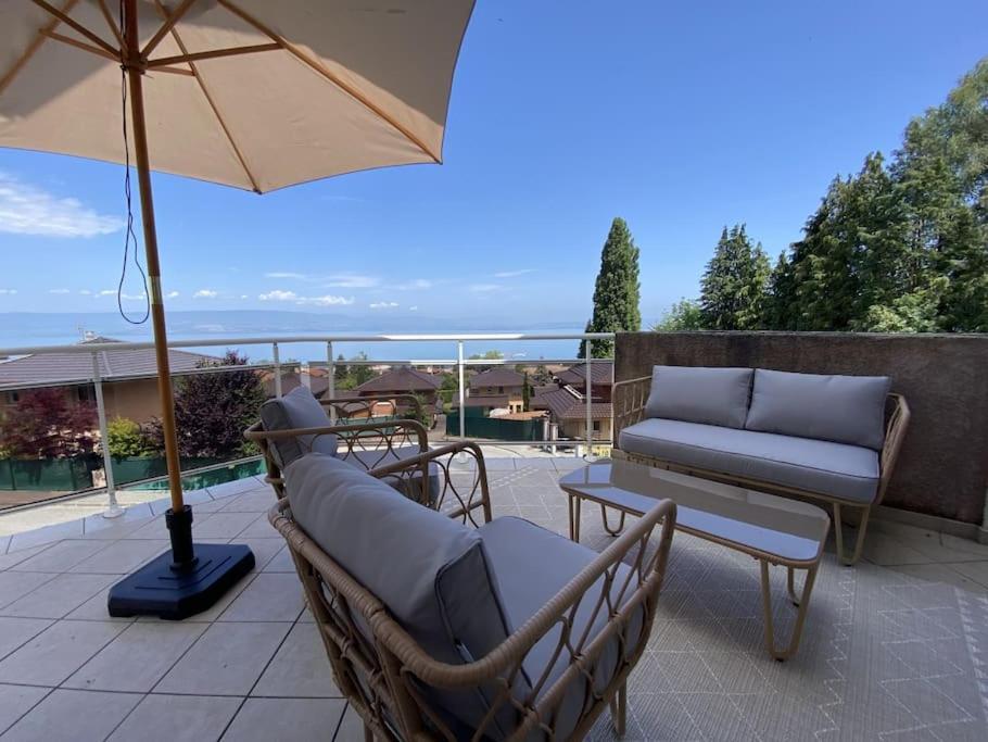 Magnifique Appart Renove Evian Duplex Vue Lac 8 Pers Экстерьер фото